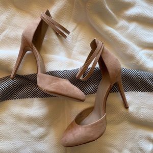 ASOS double ankle strap wide fit heel size UK7